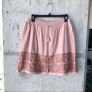 J. Crew Boho Embroidered Zafrina Skirt M